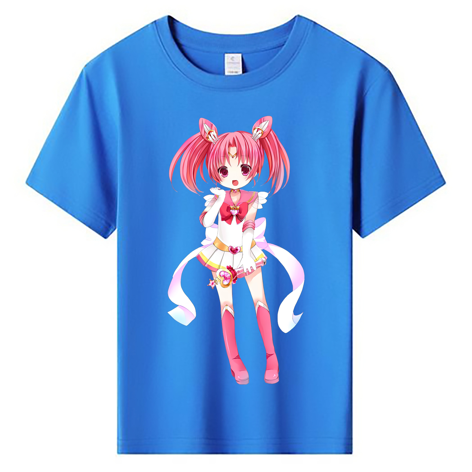 （画像用） 美少女戦士セーラームーン ちびうさ Sailor Moon Chibiusa Tsukino Usagi Small Lady Serenity 綿100％キッズTシャツ（フロントプリント）